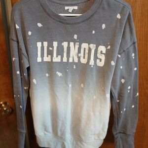 Maurices Blue and White Illinois Sweatshirt